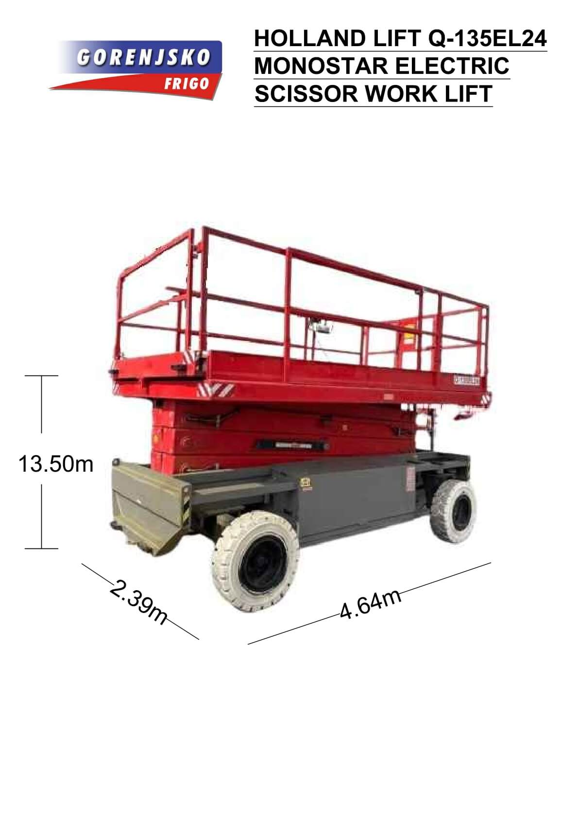HOLLAND LIFT Q135